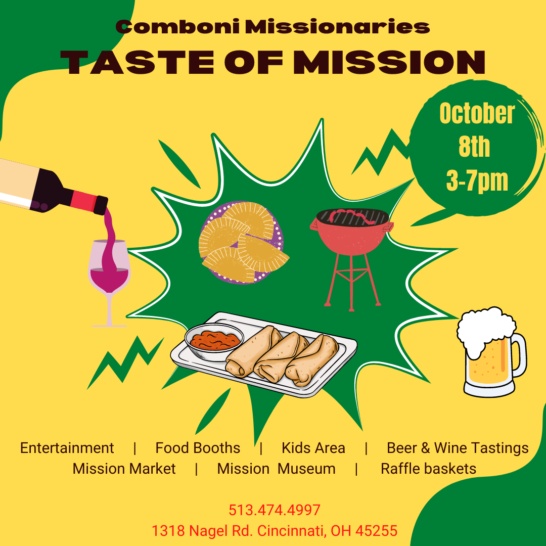 Taste of Mission Saturday, October 8. 3 to 7 p.m. at the Cincinnati Mission Center