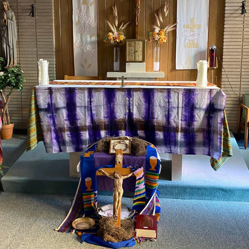 Altar at the Chicago Comboni Mission Center.
